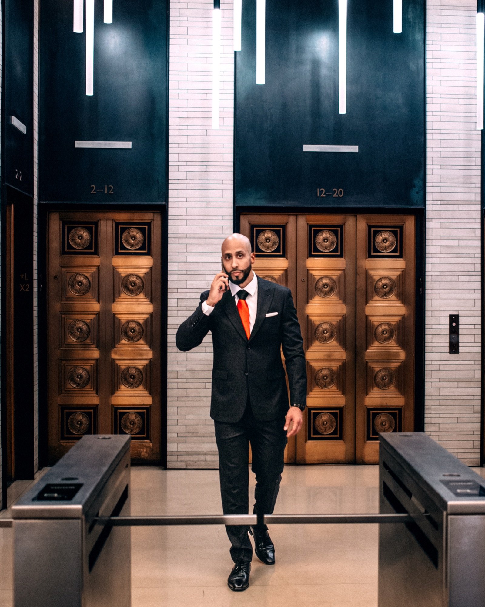 Vinnie Rodriguez on the funding desk in Midtown Manhattan